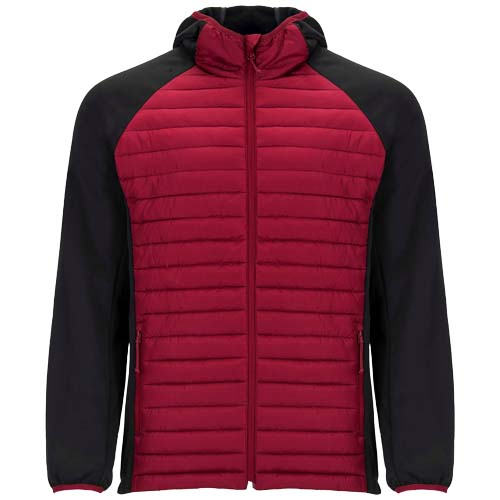 Doudoune unisexe hybride personnalisable Minsk ROLY Rouge / Noir